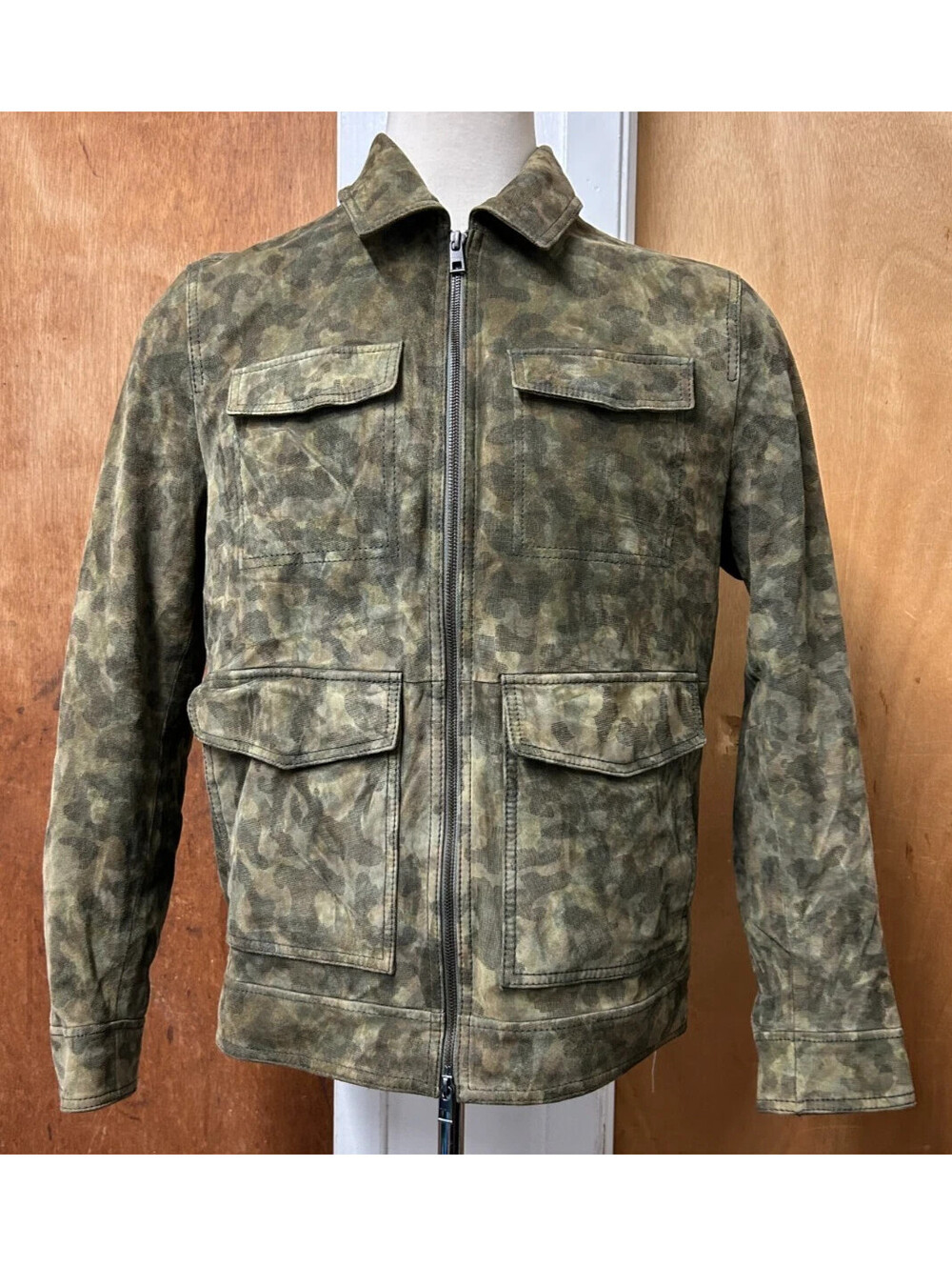 Michael Kors Men's Sz Large Camo Camouflage Full Zip Up Jacket